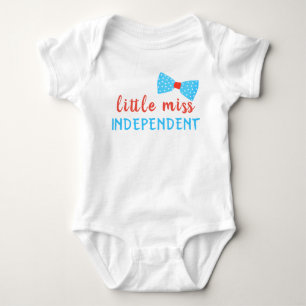 Little Miss Independent Bow Baby Bodysuit