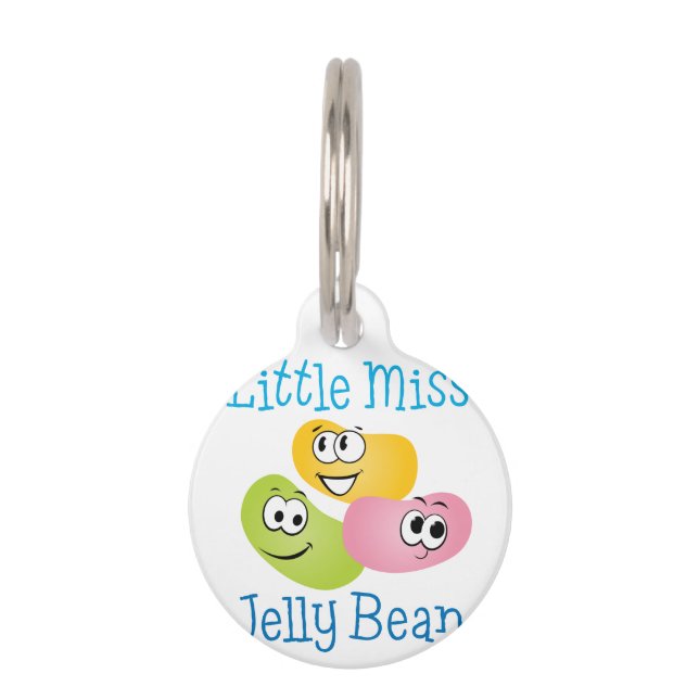 Little Miss Jelly Bean Pet Tag (Front)
