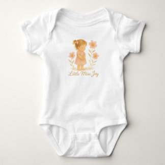 Little Miss Joy  Baby Bodysuit