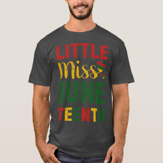 Little miss juneteenth celebrating american africa T-Shirt
