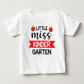 Little Miss Kindergarten Baby T-Shirt