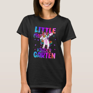 Little Miss Kindergarten Back To School Girls Kind T-Shirt