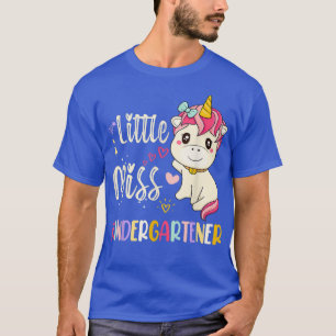 Little Miss Kindergarten First Day Of School Unico T-Shirt