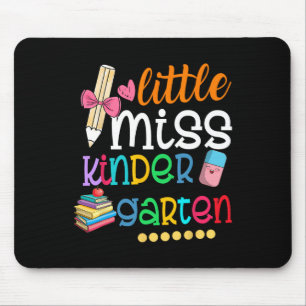Little Miss Kindergarten  For Kids Girls Back To S Mouse Pad