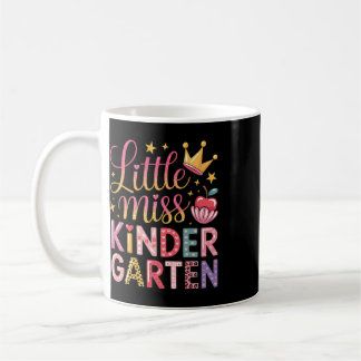 Little Miss Kindergarten Girls Kids Back To School Coffee Mug