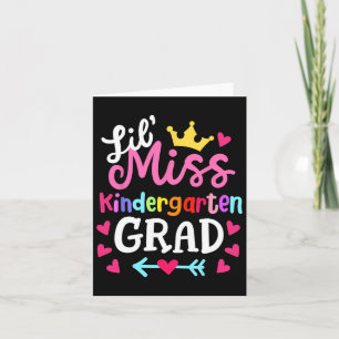 Little Miss Kindergarten Last Day Of School 2025 G Card