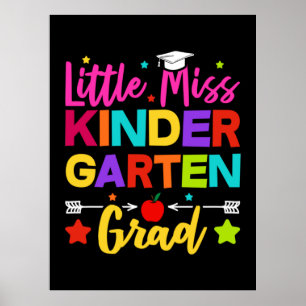 Little Miss Kindergarten Poster