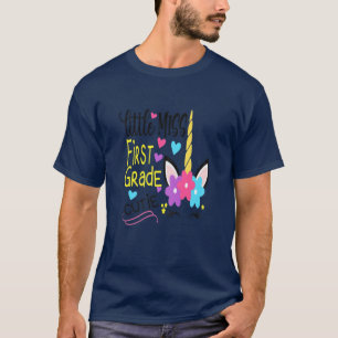 Little Miss Kindergarten Unicorn First Day Of Scho T-Shirt