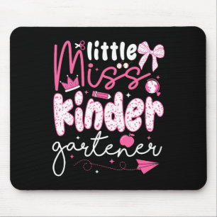 Little Miss Kindergartener Coquette Back To School Mouse Pad