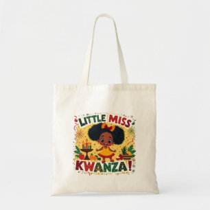 Little Miss Kwanza Afro American Kwanaz heritage Tote Bag