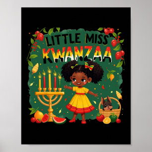Little Miss Kwanzaa Outfits For Kids Black Girl To Poster