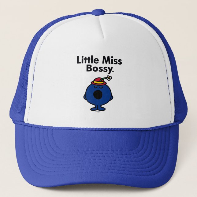 Little Miss | Little Miss Bossy is So Bossy Trucker Hat (Front)