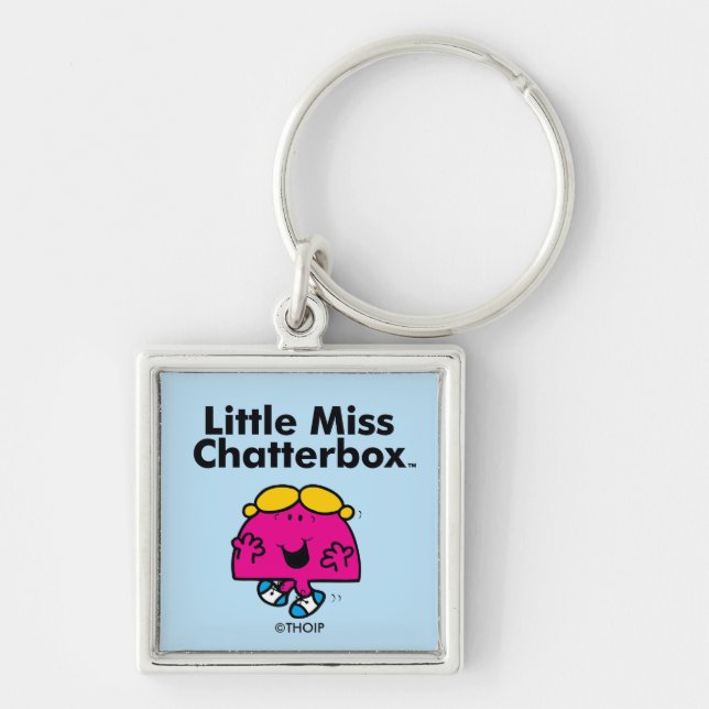 Little Miss | Little Miss Chatterbox is So Chatty Key Ring (Front)