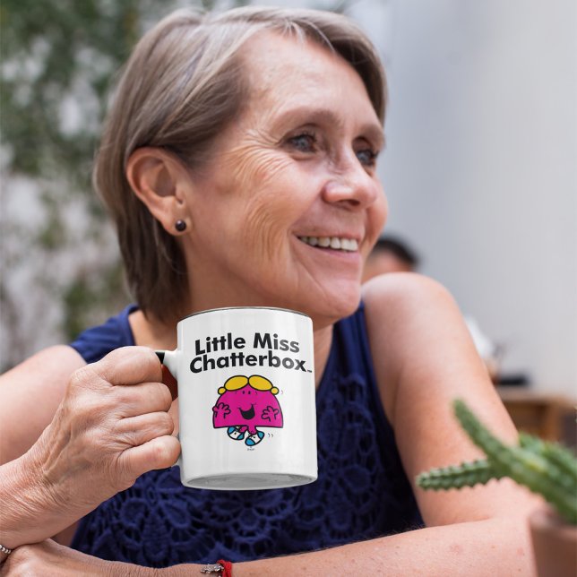 Little Miss | Little Miss Chatterbox is So Chatty Mug (Person holding mug)