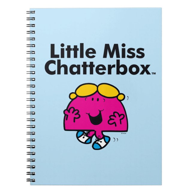 Little Miss | Little Miss Chatterbox is So Chatty Notebook (Front)