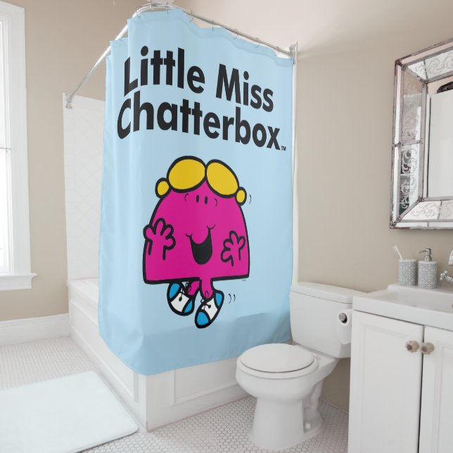 Little Miss | Little Miss Chatterbox is So Chatty Shower Curtain (In Situ)