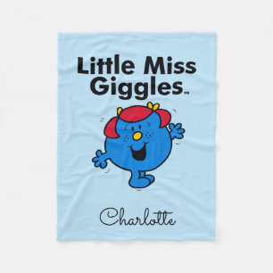 Little Miss Little Miss Giggles Likes To Laugh Fleece Blanket