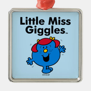 Little Miss   Little Miss Giggles Likes To Laugh Metal Tree Decoration