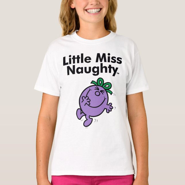 Little Miss | Little Miss Naughty is So Naughty T-Shirt (Front)