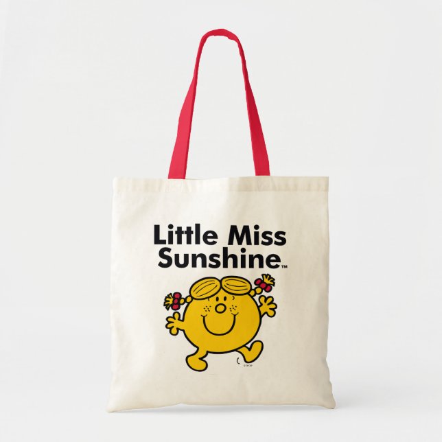 Little Miss | Little Miss Sunshine is a Ray of Sun Tote Bag (Front)