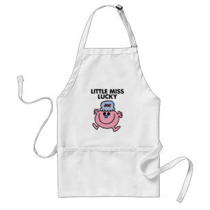 Little Miss Lucky   Black Lettering Standard Apron