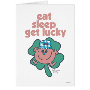 Little Miss Lucky's Motto Green clover