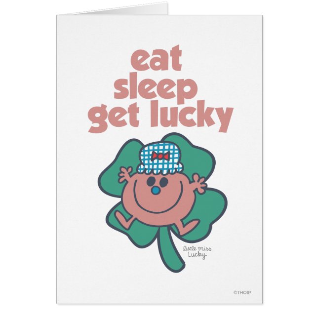 Little Miss Lucky's Motto | Green clover (Front)