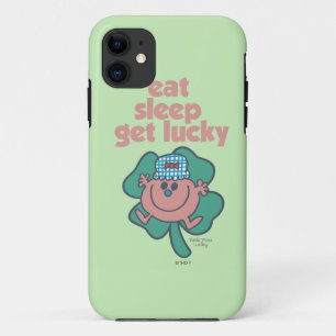 Little Miss Lucky's Motto   Green clover iPhone 11 Case