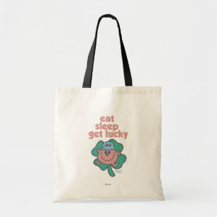 Little Miss Lucky's Motto Green clover Tote Bag