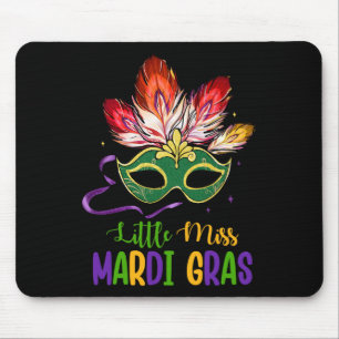 Little Miss Mardi Gras Mardi Gras Mask Kids Toddle Mouse Pad