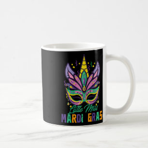 Little Miss Mardi Gras Unicorn Mask Toddler Girls Coffee Mug
