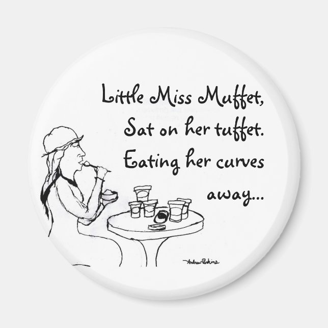 Little Miss Muffet Magnet (Front)