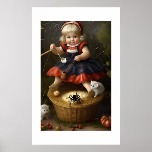Little Miss Muffet Poster