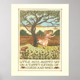 "Little Miss Muffet" Poster