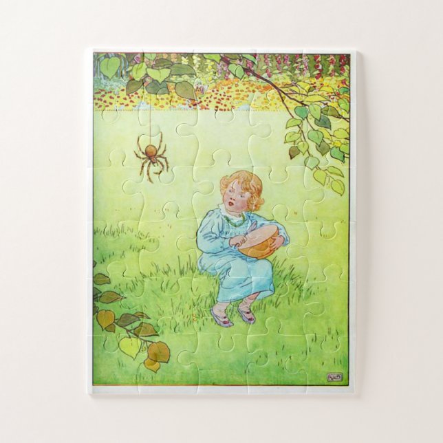 Little Miss Muffet Sat on a Tuffet Jigsaw Puzzle (Vertical)