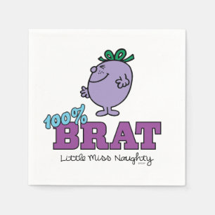 Little Miss Naughty 100% Brat Napkin
