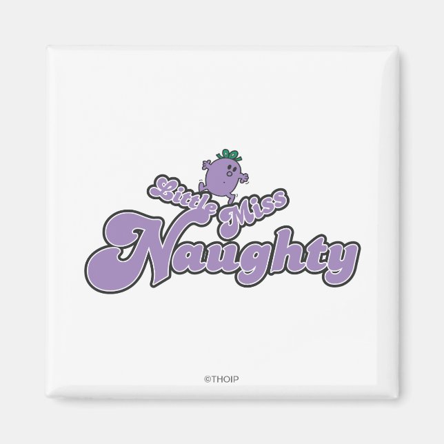 Little Miss Naughty Balancing Act Magnet (Front)