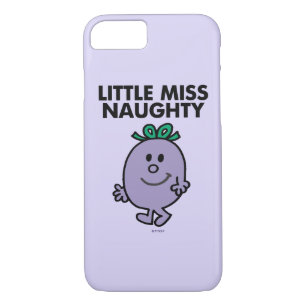 Little Miss Naughty   Black Lettering iPhone 8/7 Case