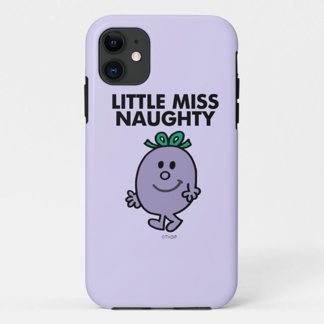 Little Miss Naughty | Black Lettering Case-Mate iPhone Case (Back)