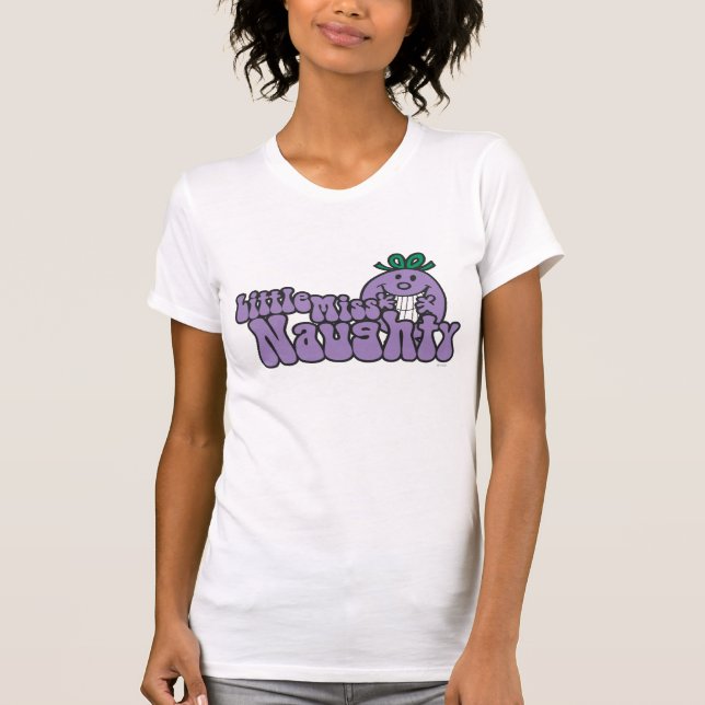 Little Miss Naughty Hiding Baby T-Shirt (Front)