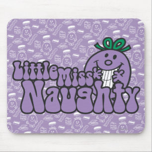 Little Miss Naughty Hiding Mouse Pad