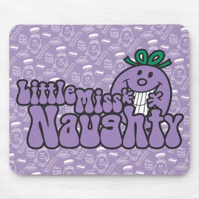 Little Miss Naughty Hiding Mouse Pad (Front)