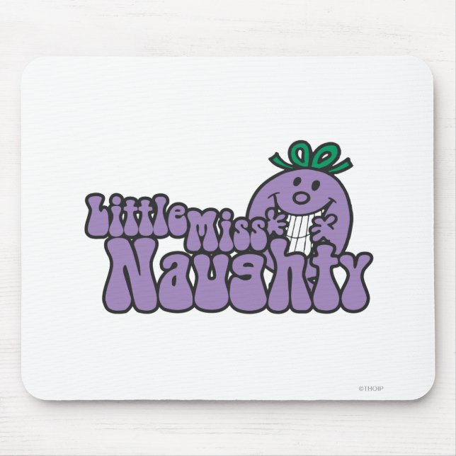 Little Miss Naughty Hiding Mouse Pad (Front)