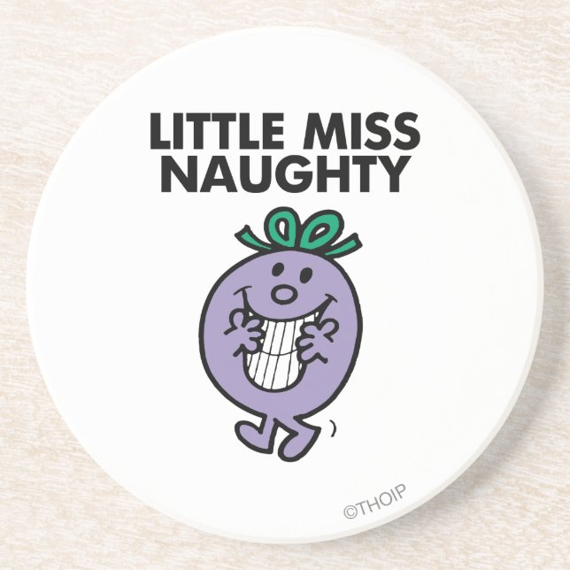 Little Miss Naughty | Huge Smile Coaster (Front)