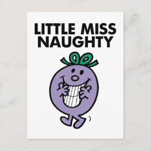 Little Miss Naughty   Huge Smile Postcard