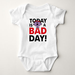 Little Miss Naughty   Today is a Bad Day Baby Bodysuit