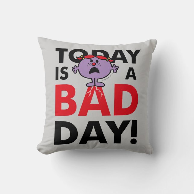 Little Miss Naughty | Today is a Bad Day Cushion (Front)