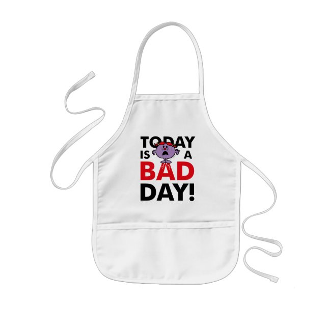Little Miss Naughty | Today is a Bad Day Kids Apron (Front)