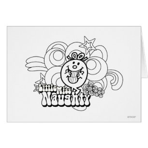 Little Miss Naughty With Bold Background