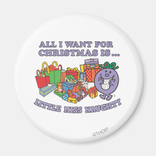 Little Miss Naughty's Christmas Joy Magnet